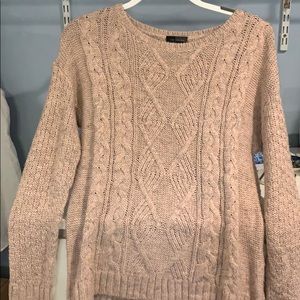 Blush rose knit sweater